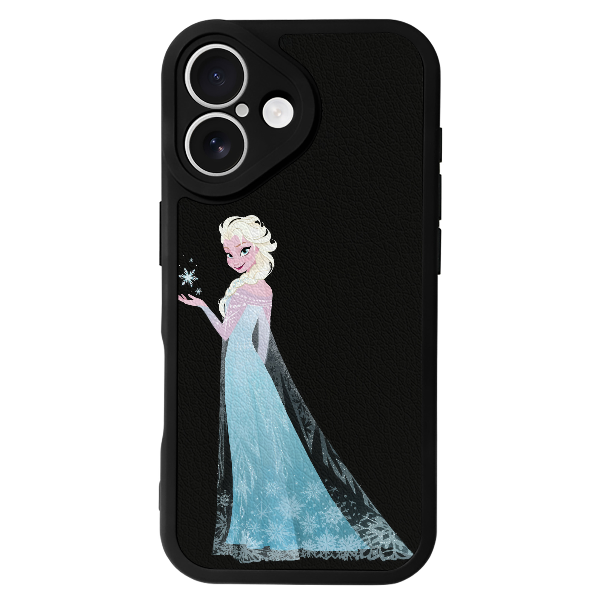（画像用） アナと雪の女王 アンナ エルサ Frozen Anna Elsa 【iPhone 16シリーズ対応】シリコンスマホケース（レザー調） 材質：シリコン
